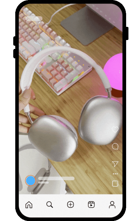 gif of instagram reels constantly looping
